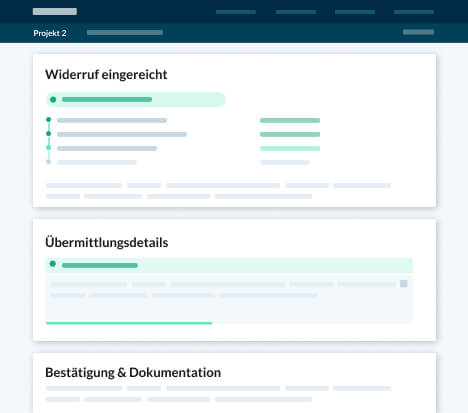 Schritt 3: Widerruf dokumentiert